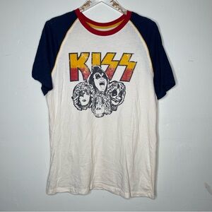 MENS KISS DETROIT 1973 RAGLAN SHIRT SZ XL